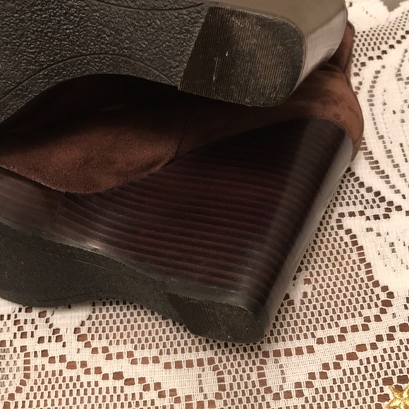 MICHAEL Kors Wedge Heels Ankle Boots Sz 9.5 - Picture 6 of 9